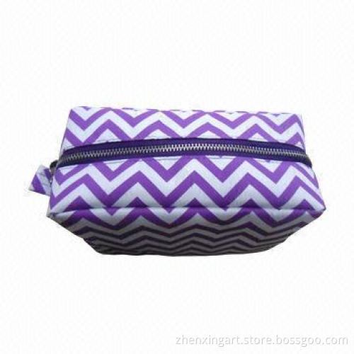 Chevron Cosmetic Bag, Simple and Practical